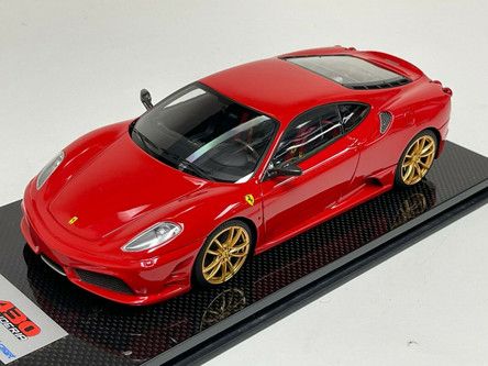 1/18 Looksmart Ferrari F430 Scuderia Red with Gold Wheels #25/25