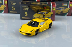 1/64 bburago FERRARI 488 GTB Yellow Diecast Car Model