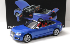 1/18 Norev Audi S5 Convertible (Blue) Diecast Car Model