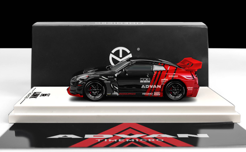1/64 Time Micro Nissan GT-R GTR R35 3.0 LBWK Advan Theme