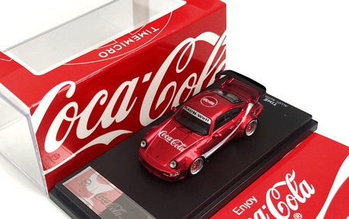 1/64 Time Micro Porsche 911 964 RWB Coca-Cola Edition Car Model
