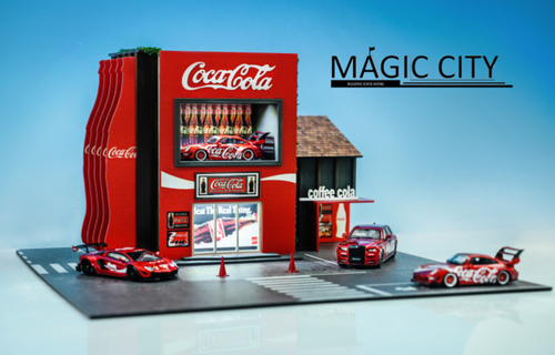 1/64 Magic City Japanese Street View Coca-Cola Showroom Diorama