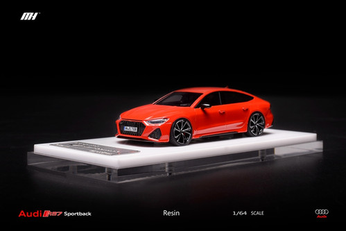 極美品 MOTORHELIX AUDI RS7 Sportback 1/18 1/18 Motorhelix Audi RS7 (Baby Blue) Resin Car Model Limited