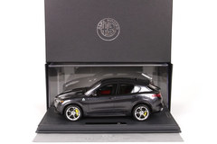 1/18 BBR Alfa Romeo Stelvio Quadrifoglio Gray Vesuvius Resin Car Model Limited