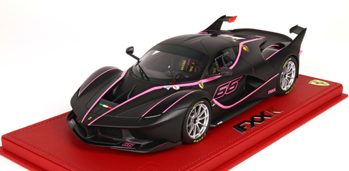 1/18 BBR Ferrari FXXK 2016- Car No. 66 Matt Black 1250 Resin Car