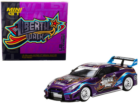LB★Works Nissan GT-R Magic Purple 1/64 TSM MINI GT 1:64 LIBERTY WALK LB WORKS NISSAN GT-R R35 MAGIC