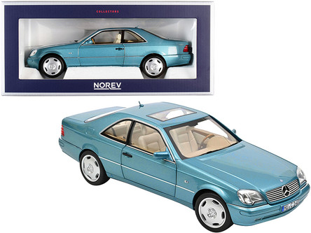 LS COLLECTIBLES 1/18 AMG メルセデス CL600 1/18 Norev 1997 Mercedes Benz CL600 Coupe with Sunroof (Light Blue
