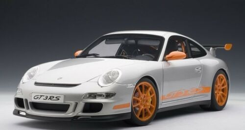 1/12 AUTOart PORSCHE 911 (997) GT3 RS - Silver with Orange Stripes