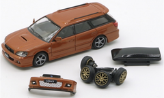 1/64 BM Creations Subaru 2002 Legacy e-tune II Orange RHD Diecast Car Model