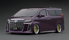 1/18 Ignition Model Toyota Alphard (H30W) Executive Lounge S Purple Metallic Resin Car Model Limited 160 Pieces