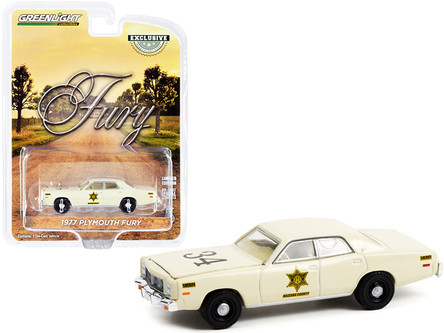 Voiture Miniature Greenlight 1/18 Plymouth Fury 1977 Police Riverton Sheriff