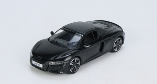 1/64 KENGFAI 2021 Audi R8 Black Open Diecast Car Model