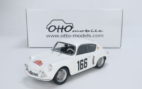 1/18 OTTO 1960 Renault Alpine A106 Rallye Monte-Carlo #166 (White