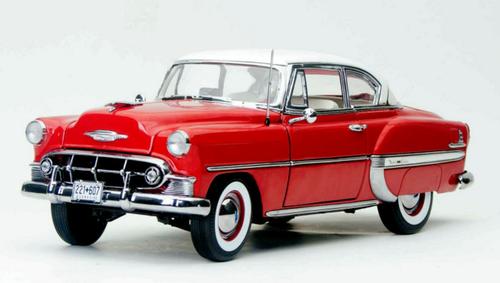 1/18 Sunstar 1953 Chevrolet Bel Air Hard Top Coupe (Red) Diecast