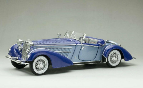 1/18 Sunstar 1939 Horch 855 Roadster (Two Tone Blue) Diecast Car