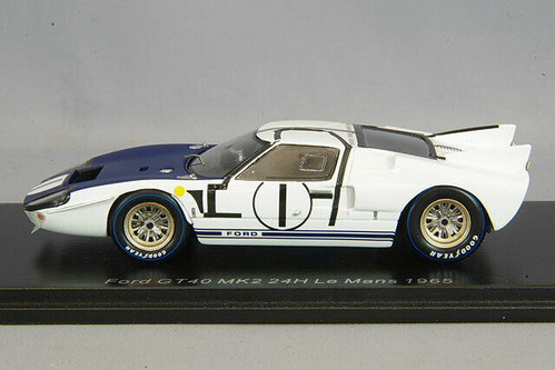 1/43 Ford GT40 MK2 No.1 24H Le Mans 1965 K. Miles - B. McLaren Red