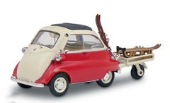 1/43 Schuco BMW Isetta with Trailer Winter Sports Car Model