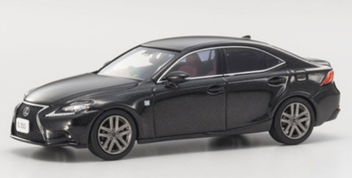 1/43 Kyosho Lexus IS350 F Sport (Black with Red Interior) Car