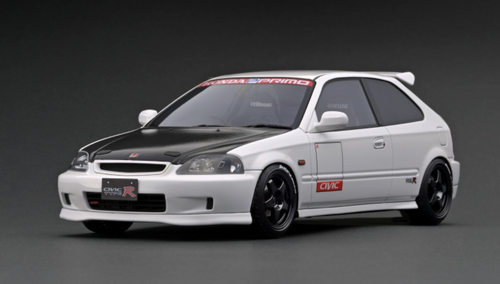 1/18 Ignition Model Honda CIVIC (EK9) Type R White Resin Car