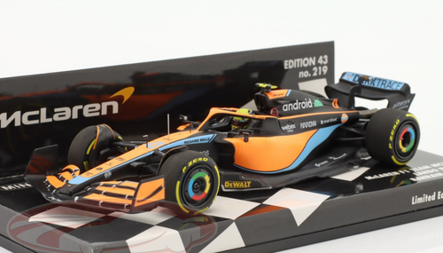 1/43 Minichamps 2022 Formula 1 Lando Norris McLaren MCL36 #4 Bahrain GP ...