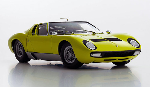 1/18 Kyosho Lamborghini Miura P400SV (Yellow) Diecast Car Model