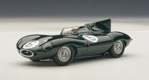 1/43 JAGUAR D-TYPE LEMANS 24HR RACE 1955 WINNER J.M. HAWTHORN / I.L. BUEB  #6 (WITH OPENINGS) Diecast Car Model