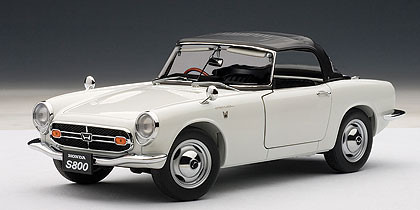 AUTOart Honda S800 1:18 ホワイト AUTOart 1/18 Honda S800 White Diecast Model Car Rare From