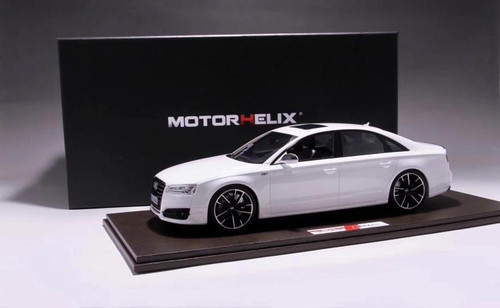 1/18 MOTORHELIX 2017 Audi S8 Plus (White) Enclosed Resin Model