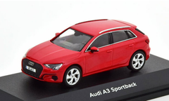 1/43 iScale 2020 Audi A3 Sportback (Tango Red) Car Model