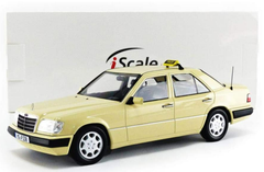 1/18 iScale 1989 Mercedes-Benz E-Class (W124) Taxi Diecast Car Model