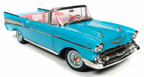 1/18 Auto World 1957 Barbie Chevrolet Chevy Bel Air (Aqua Blue
