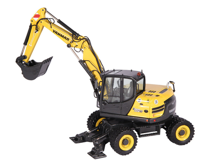 1/50 NZG Yanmar B110W Mobile Excavator Diecast Model