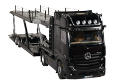 1/18 NZG Mercedes-Benz Actros GigaSpace 4x2 (Black) with Lohr Car Transporter Diecast Car Model