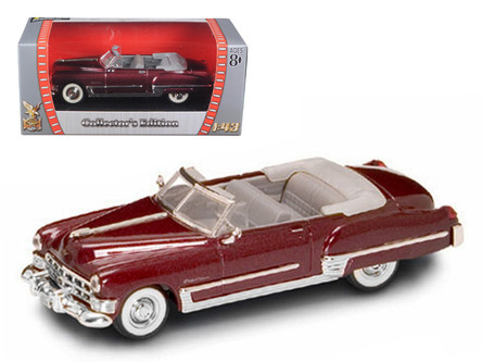 1949 Cadillac Coupe DeVille Convertible Burgundy Metallic 1/43