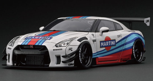 Ignition Model LB WORKS Nissan GT R R type 2 White/Blue/Red