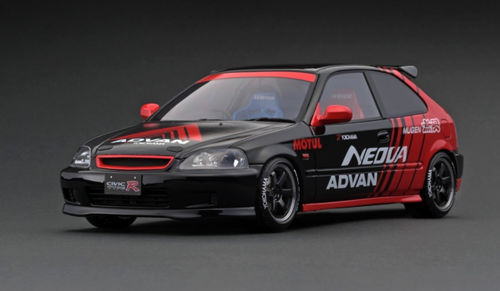 1/18 Ignition Model Honda CIVIC (EK9) Type R (Black & Red) Resin Car Model