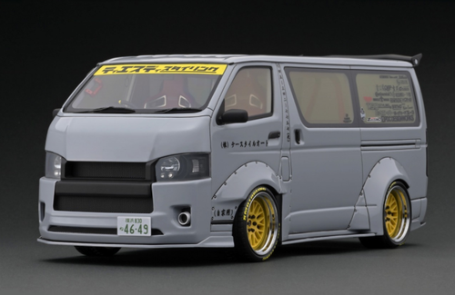 1/18 Ignition Model T·S·D WORKS Toyota HIACE Gray - LIVECARMODEL.com