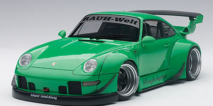 1/18 AUTOart Porsche 911 RWB 993 (GREEN/GUN GREY WHEELS) Diecast