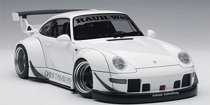1/18 AUTOart Porsche 911 RWB 993 (WHITE/GUN GREY WHEELS) Car Model