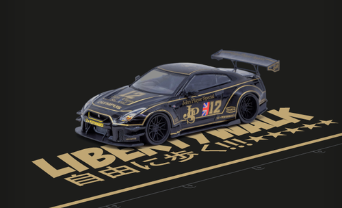 ミニカー 1/64 LB WORKS GT-R R35 JPS 1/64スケール CM MODEL「LB SILHOUETTE WORKS NISSAN 35GT-RR