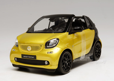 1/18 Dealer Edition Mercedes-Benz MB Smart Fortwo Coupe Convertible (Yellow) Diecast Car Model