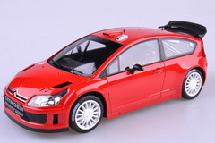 1/18 AUTOart CITROEN C4 WRC PLAIN BODY VERSION - RED Diecast Car Model