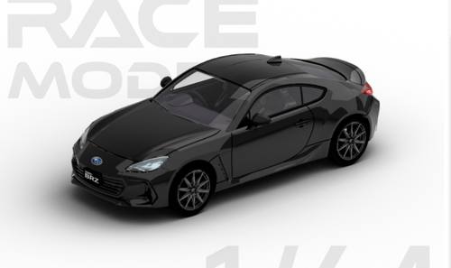 1/64 POPRACE Subaru BRZ 2022 - Black Silica Diecast Car Model