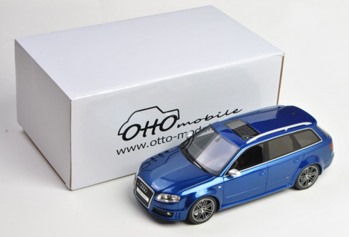 1/18 OTTO Audi RS4 B7 Wagon (Blue) Resin Car Model Limited 999