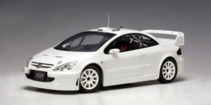 1/18 オートアート プジョー 307 WRC ホワイトプレーン 1/18 AUTOart PEUGEOT 307 WRC 2005 PLAIN BODY VERSION (WHITE