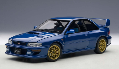 1/18 AUTOart 1998 Subaru Impreza 22B (Upgraded Version) Blue