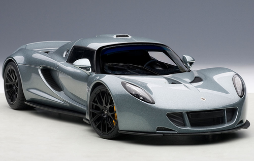 1/18 AUTOart Hennessey Venom GT Spyder (Silver Grey) Car