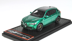 1/43 BBR 2021 Alfa Romeo Stelvio Quadrifoglio (Montreal Green) Resin Car Model Limited 50 Pieces