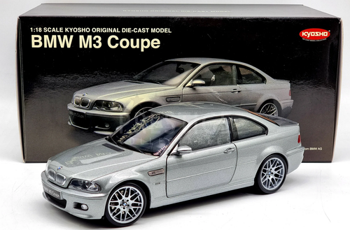 1/18 Kyosho BMW E46 M3 (Silver) Diecast Car Model - LIVECARMODEL.com