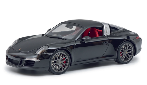 1/18 Schuco 2014 Porsche 911 (991) Carrera 4 GTS Targa (Black) Diecast Car  Model